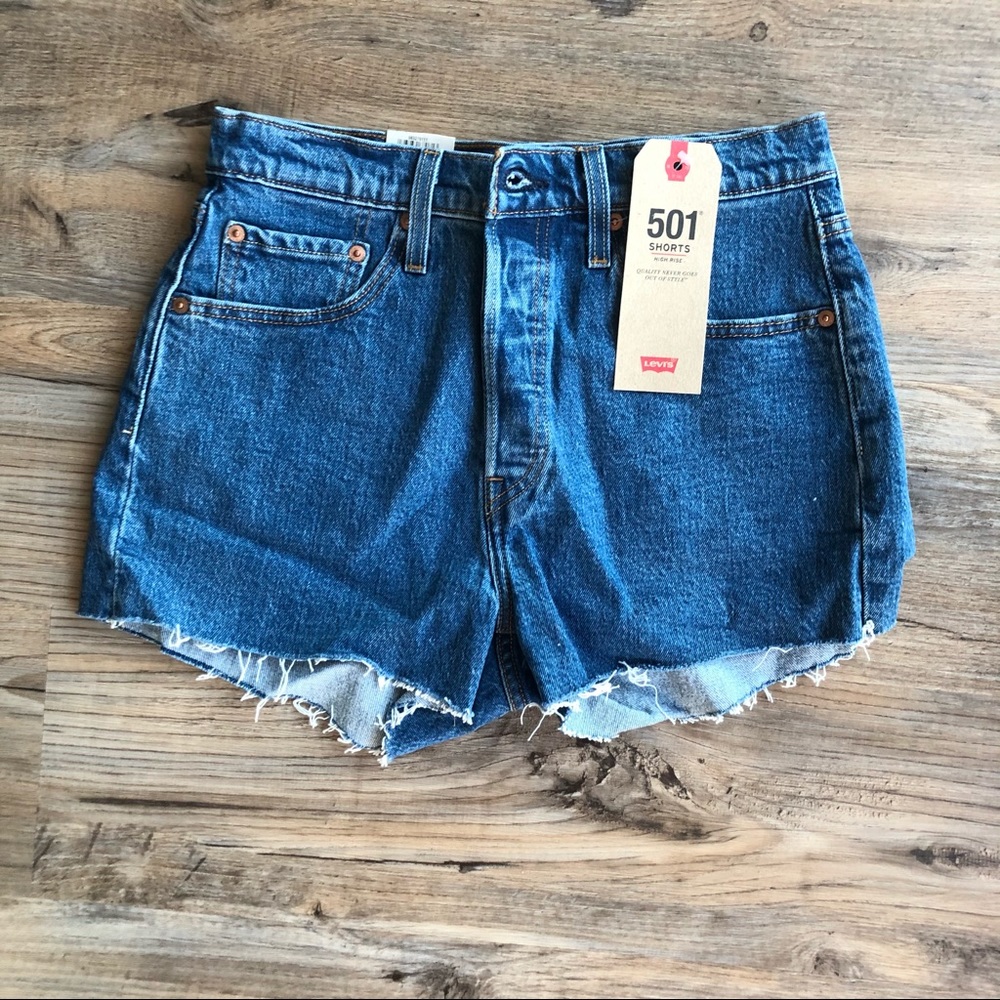 Levi’s 501 High Rise Denim Shorts